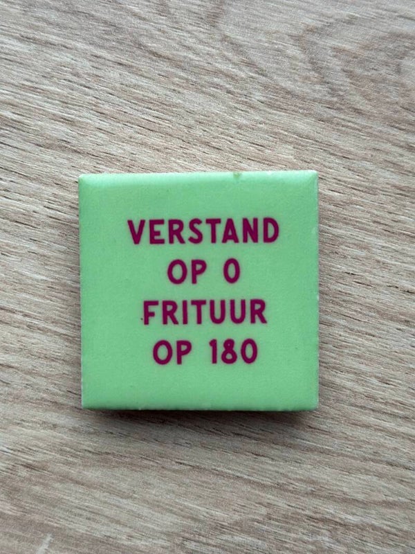 Verstand op 0 frituur op 180