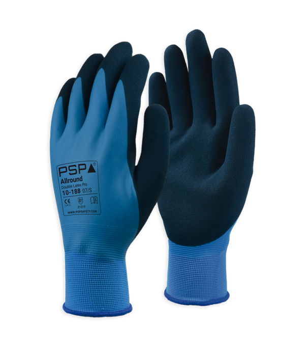 12 paar PSP 10-188 Allround Double Latex Pro werkhandschoen