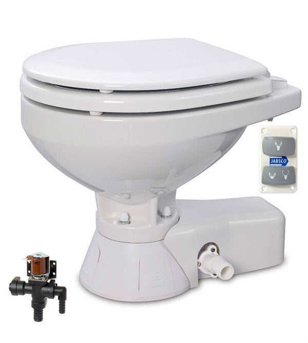 Jabsco Toilet QF Compact 12V met magneetklep 37045-3092