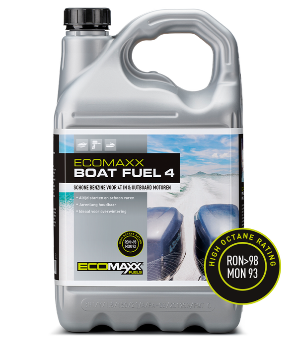 Ecomaxx Boat fuel 4 takt 5L can (HET NIEUWE ASPEN!)