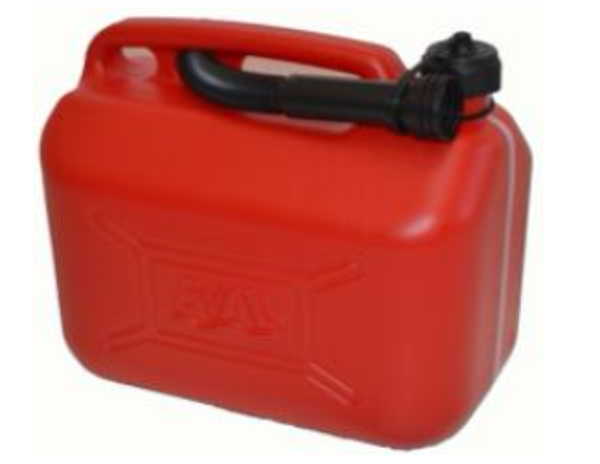 Brandstof Jerrycan met flexibele tuit 5 liter