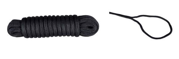 Landvast Polyester/pp zwart 12mm