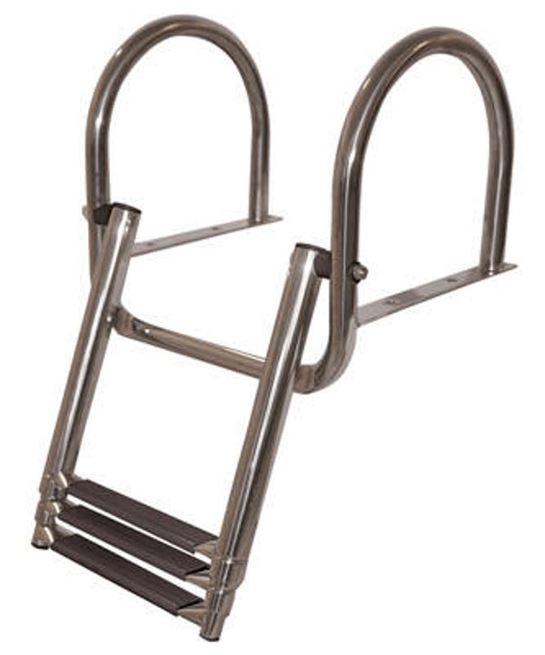 Hollex Zwemtrap/Telescoopladder RVS 3+1 treden