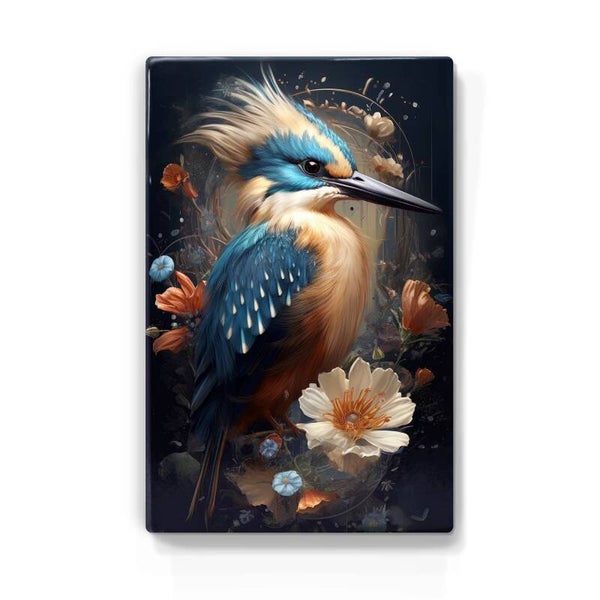 IJsvogel met kuif