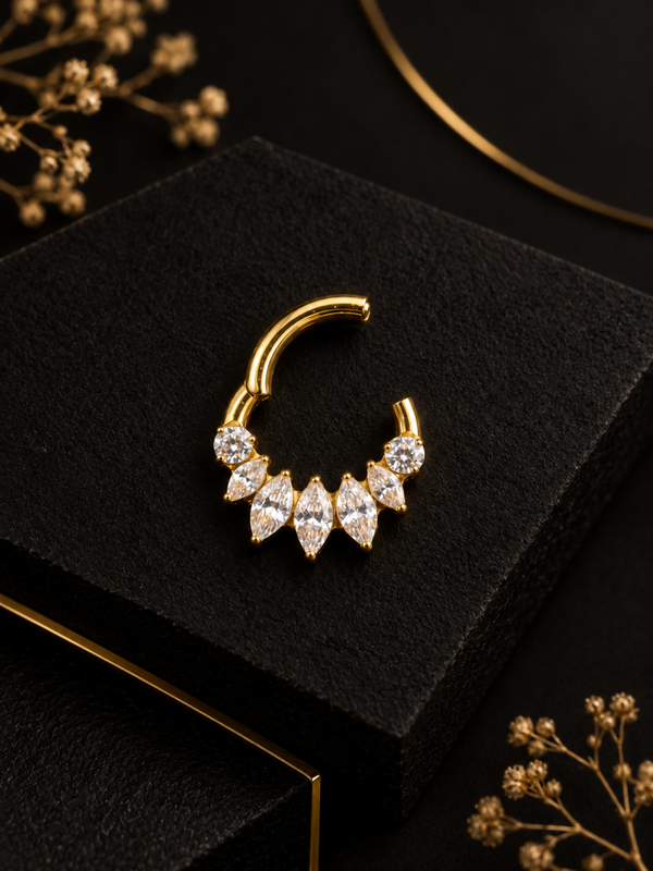 Anneau clicker Titane Gold