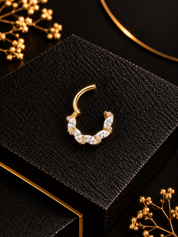 Anneau clicker Titane Gold