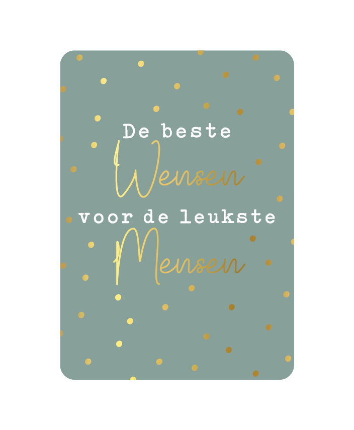 Wenskaart de beste wensen