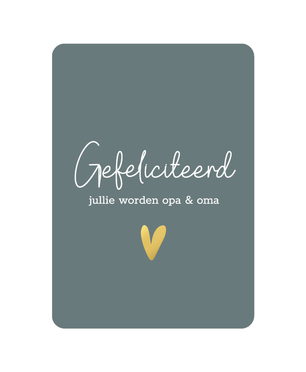 Wenskaart opa en oma