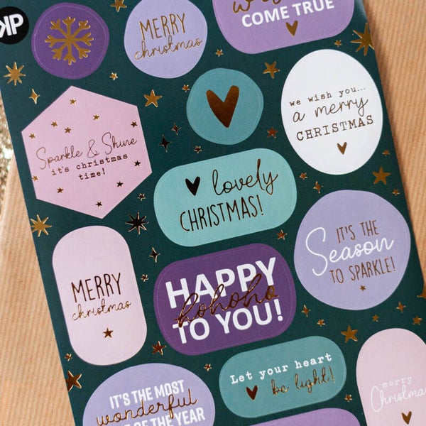Stickervel Merry Christmas