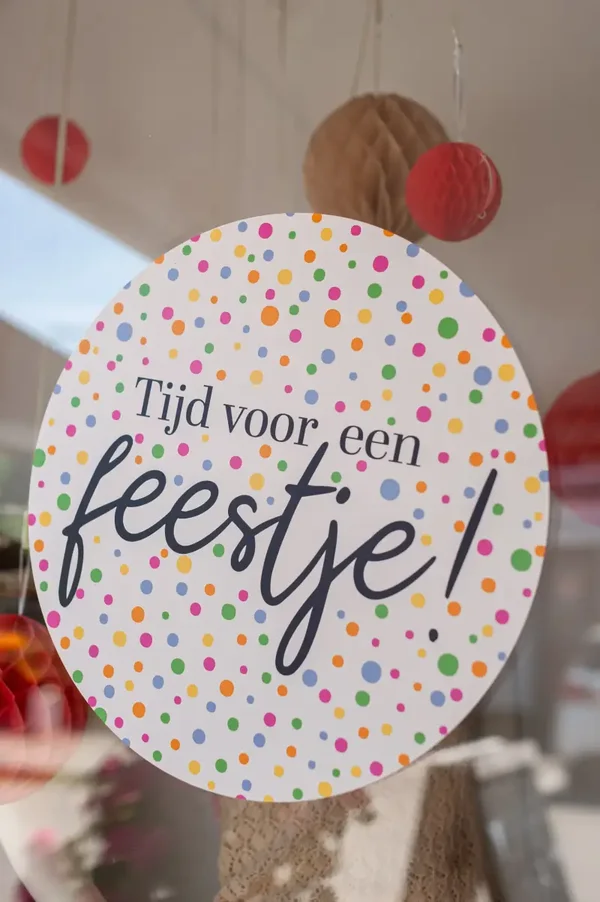 Raamstickers feestje!