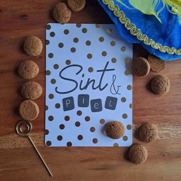 Wenskaart Sint & Piet