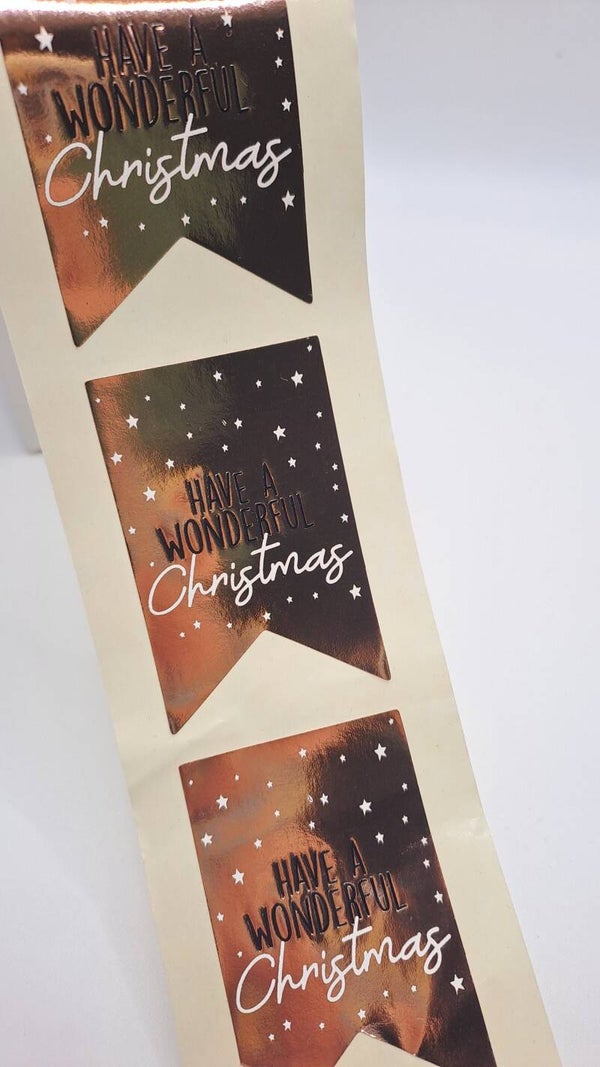 Sticker vaantje christmas