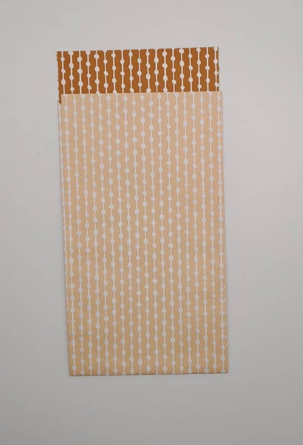 Cadeauzakje klein oranje stip