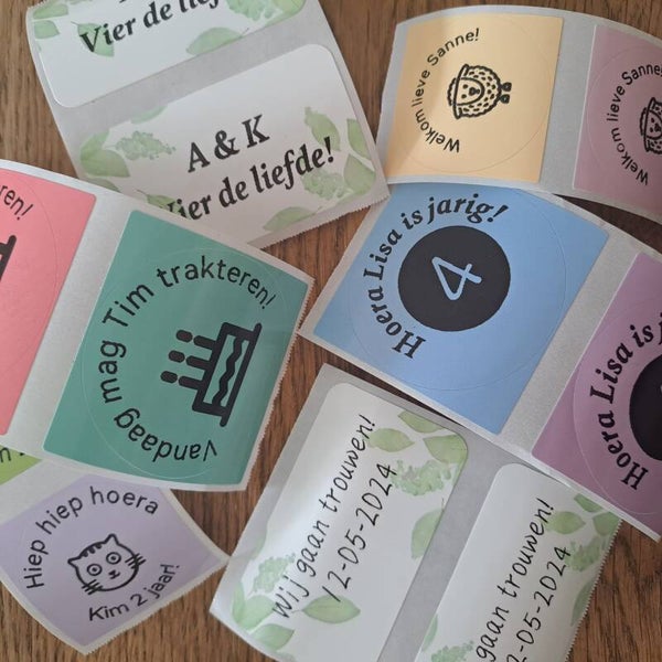 Gepersonaliseerde sticker
