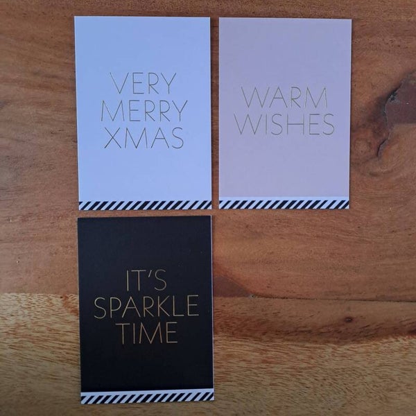 Mini kaartje kerst tekst