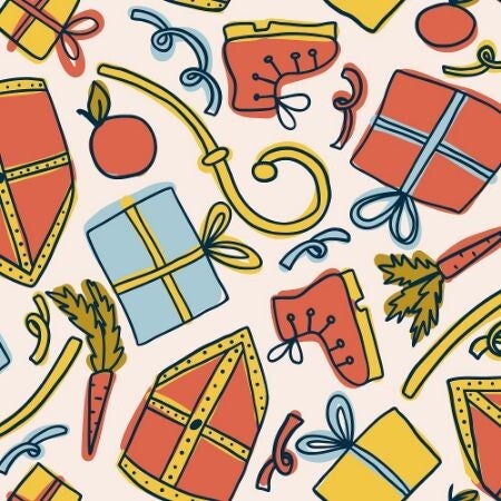 Inpakpapier sinterklaas, gooi wat in mijn schoentje