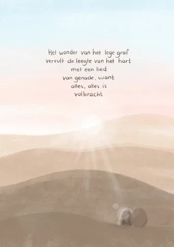 Wenskaart Het wonder van het lege graf