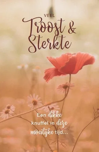Wenskaart sterkte en troost