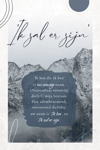 Wenskaart ik zal er zijn