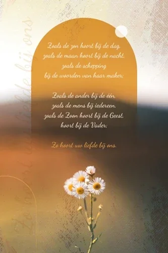 Wenskaart zo hoort uw liefde bij ons