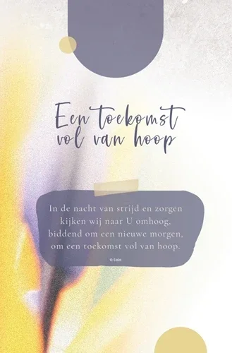 Wenskaart Toekomst vol van hoop