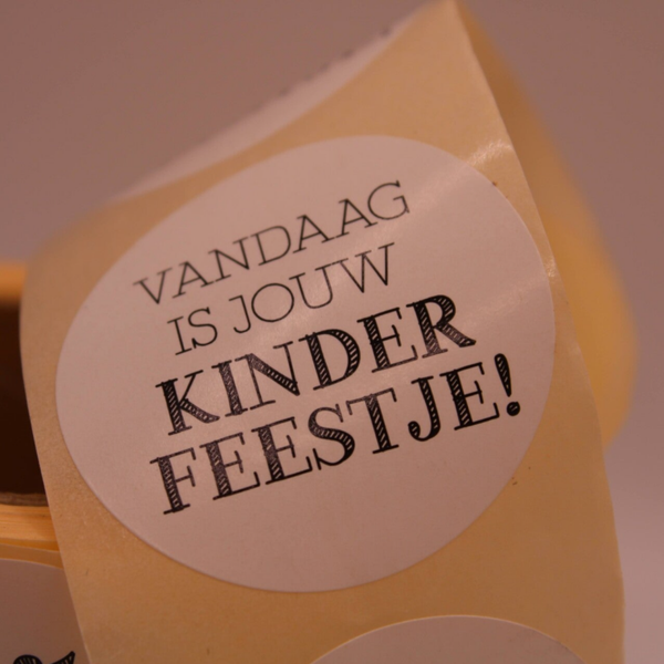Sticker kinderfeestje