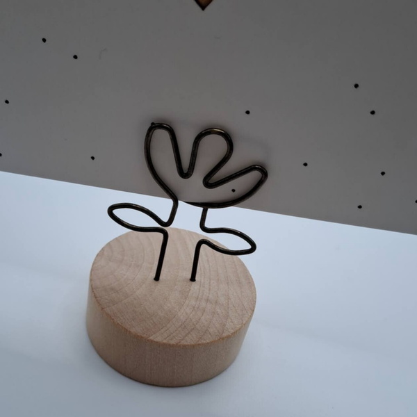 Kaartenhouder bloem op steel