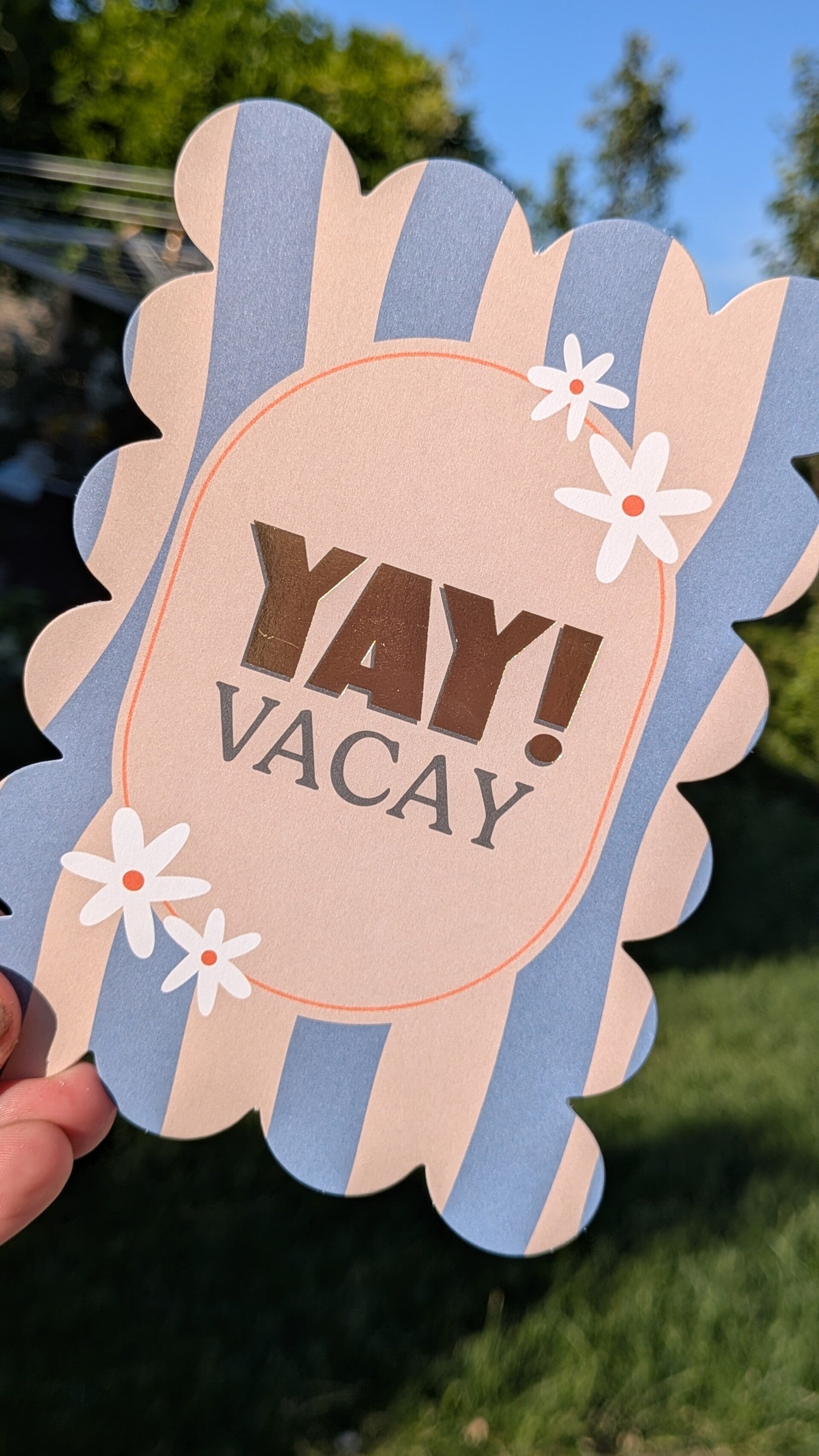 Wenskaart yay vacay!