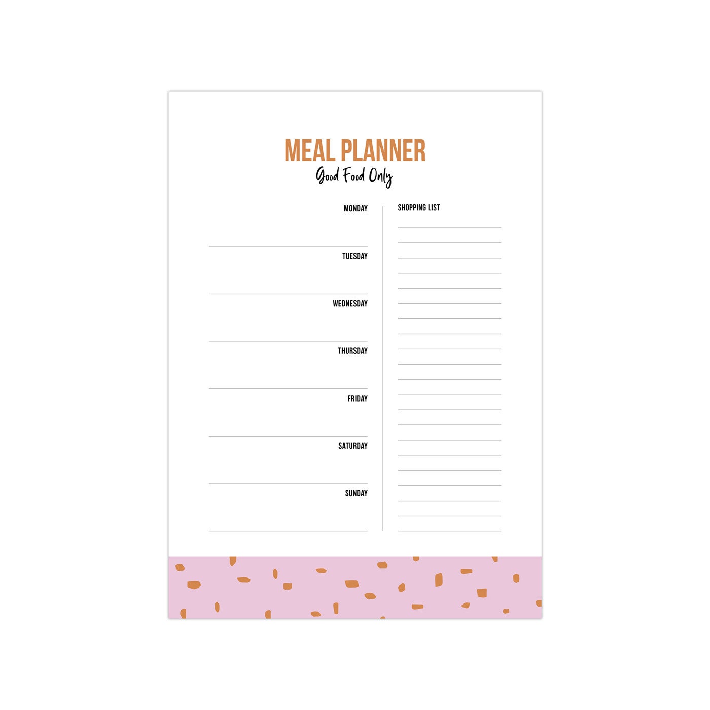 Noteblock meal planner