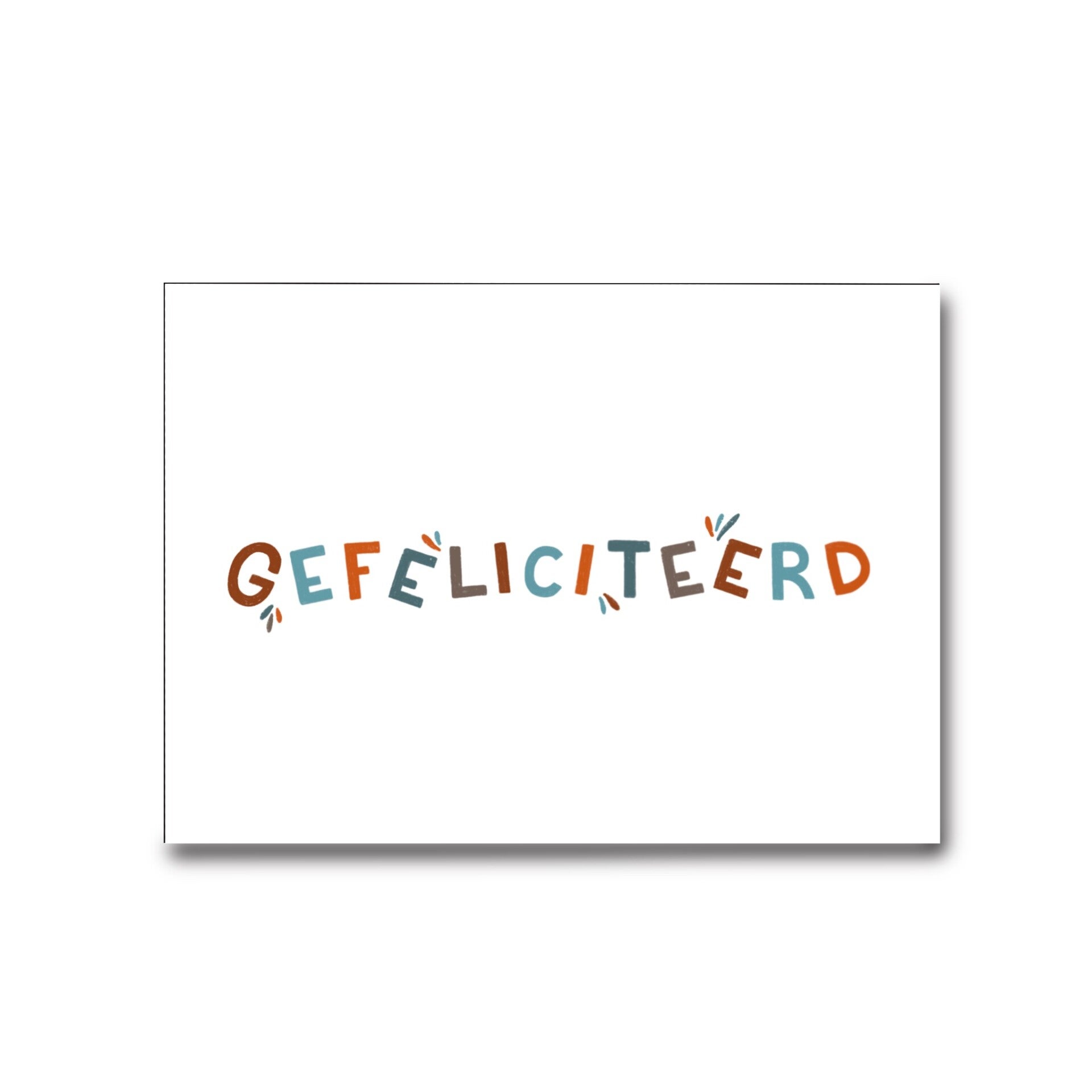 Gefeliciteerd - Wenskaart