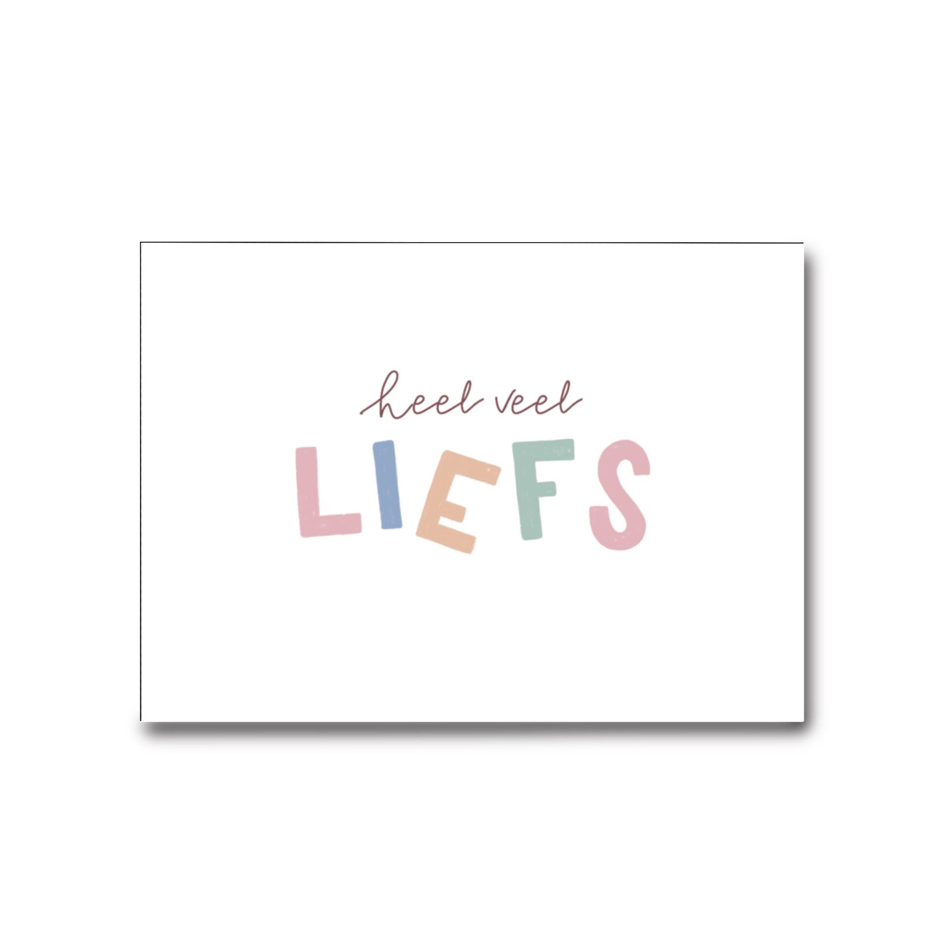 Veel liefs - Wenskaart