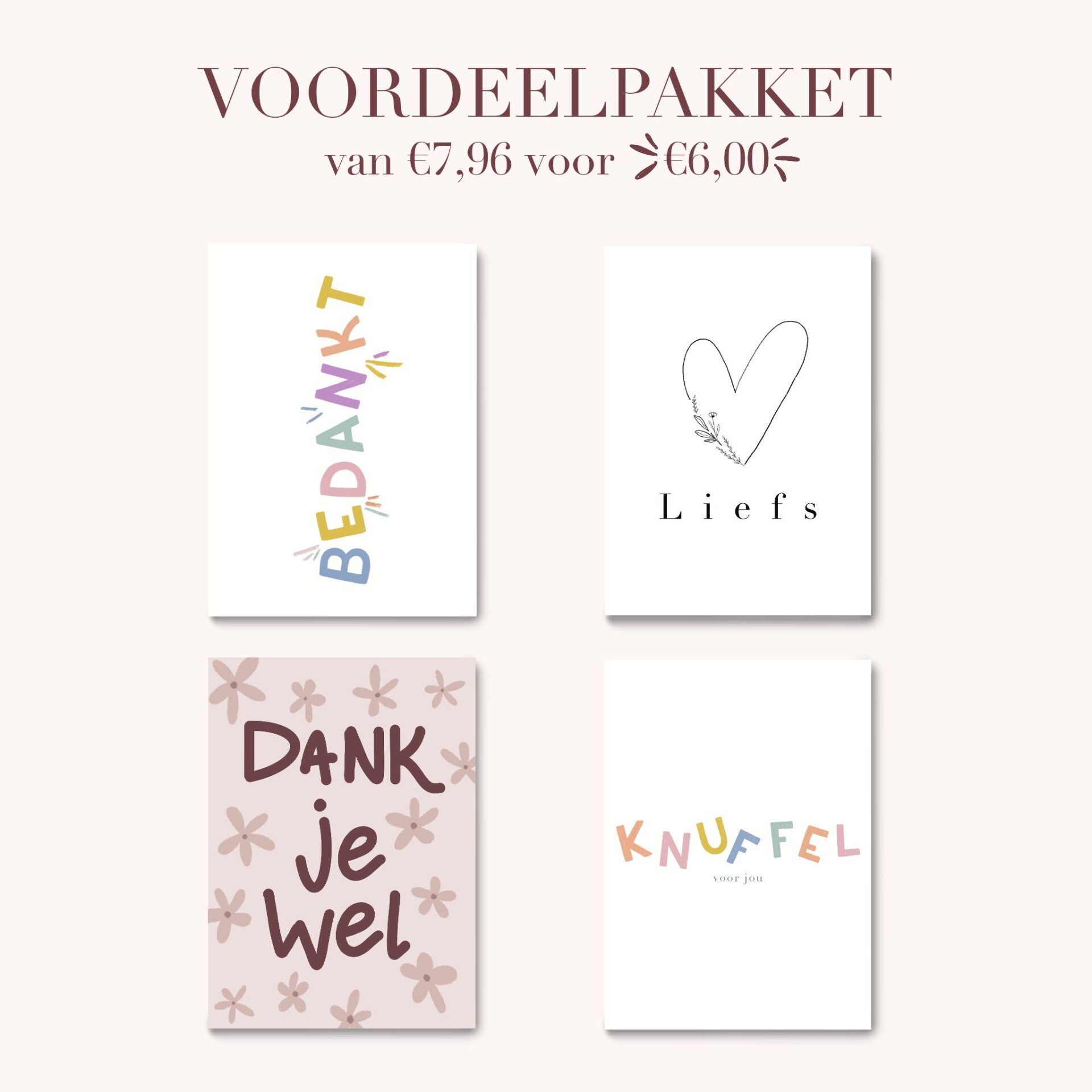 VOORDEELPAKKET - bedankt