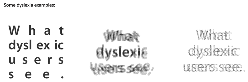Dyslexic examples