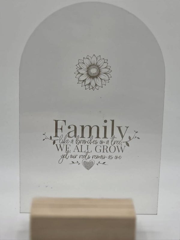 Acrylic plaques