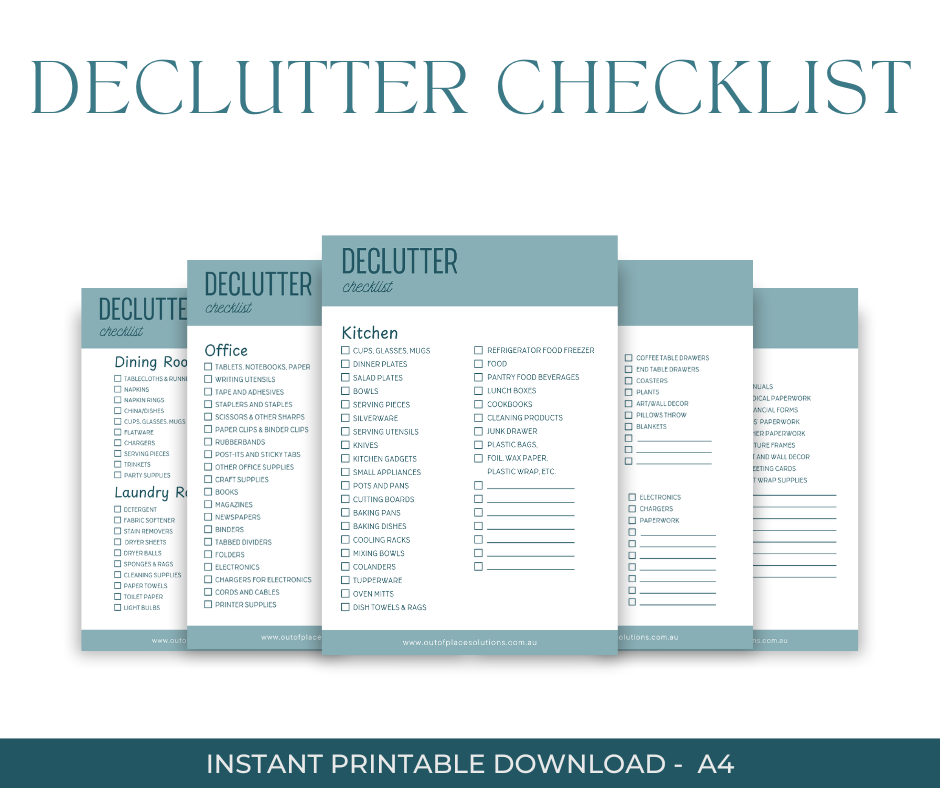 Room-by-Room Declutter Checklist