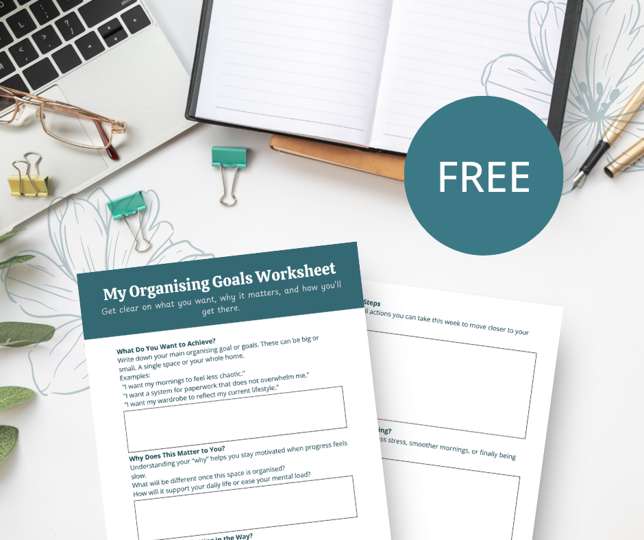 Organising Goals Worksheet