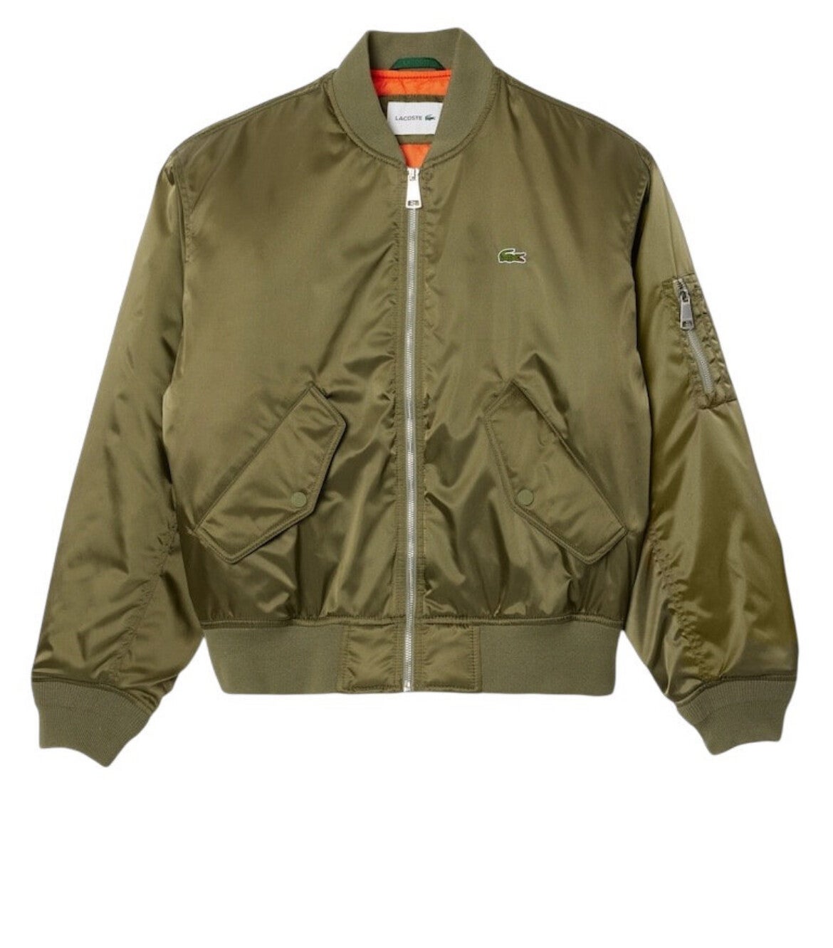 Lacoste Khaki Green Bomber Jacket