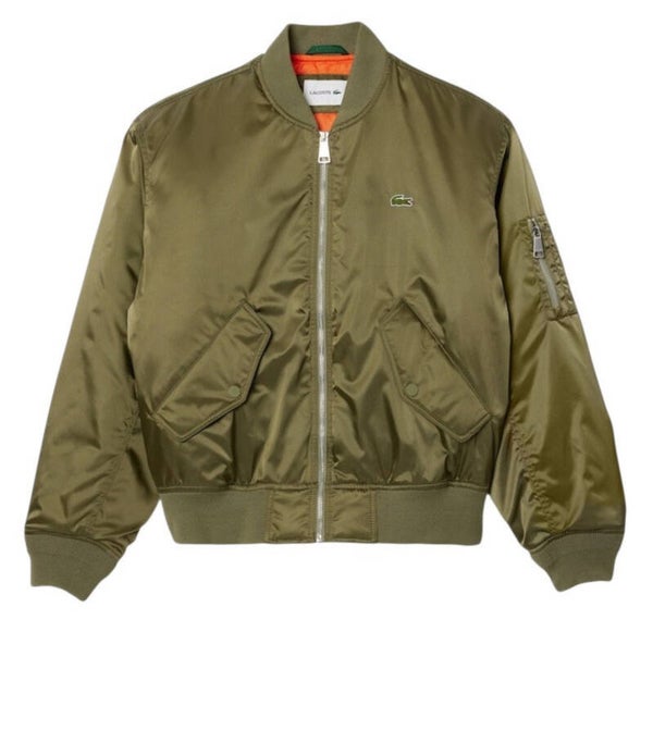 Lacoste Khaki Green Bomber Jacket