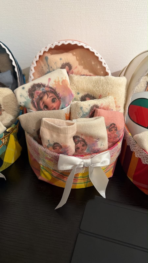 Coffret naissance rose