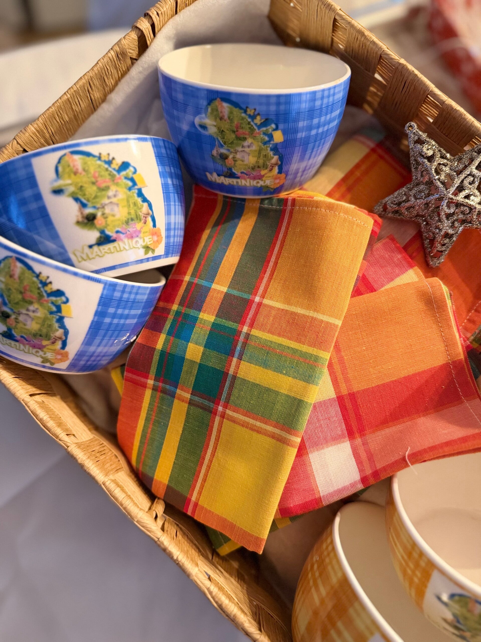 Coffret bol / nappe / serviette