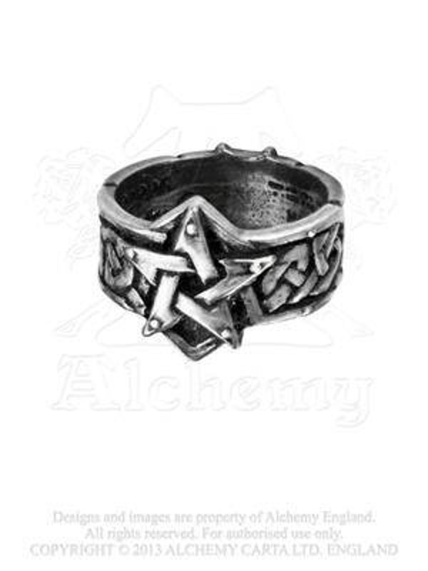 Alchemy Gothic R50 Celtic Theurgy Ring Size W
