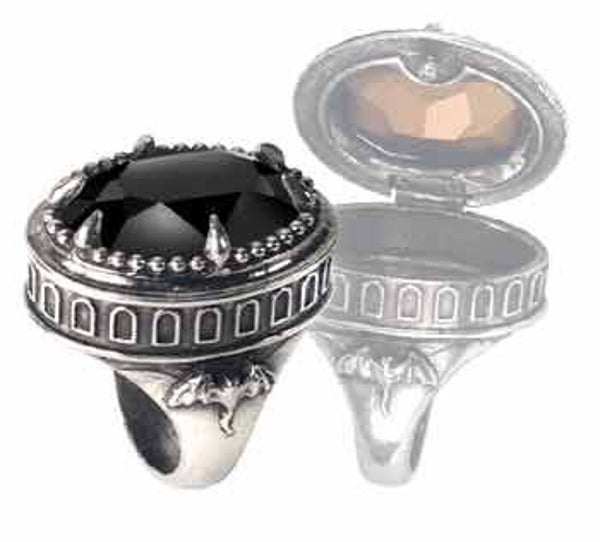 Alchemy Gothic R96 Hemlock Poison Ring Size Y