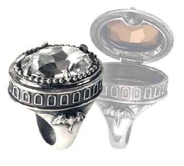 Alchemy Gothic R96b Hemlock Poison Ring Size Q