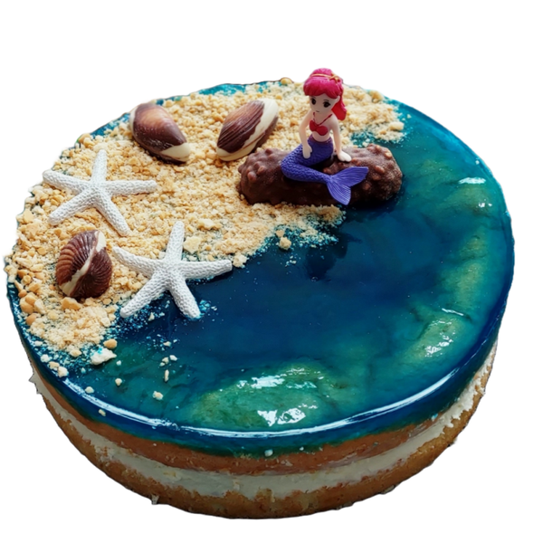 Tortendekoration MEERJUNGFRAU inkl. Rezept und Deko-Anleitung