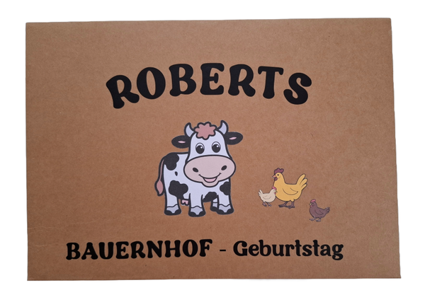 Personalisierte BAUERNHOF Erinnerungsmappe