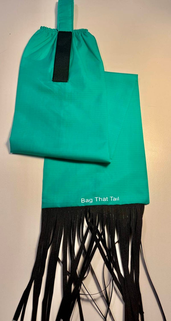 Green 100% Showerproof Horse Tail Bags