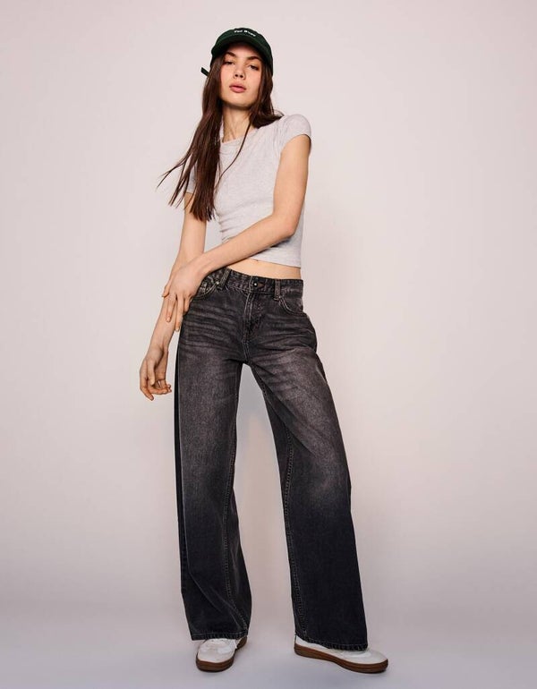 Boyfriend jeans, dark gray