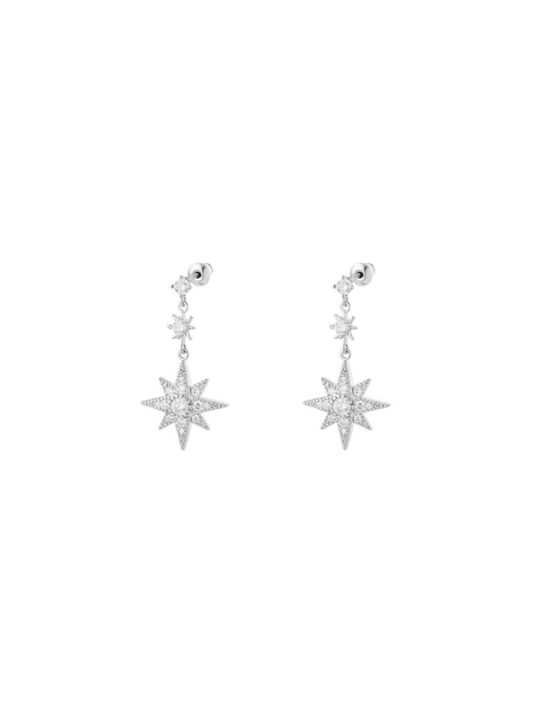 Oorbellen ‘STAR SHINE’ Zilver
