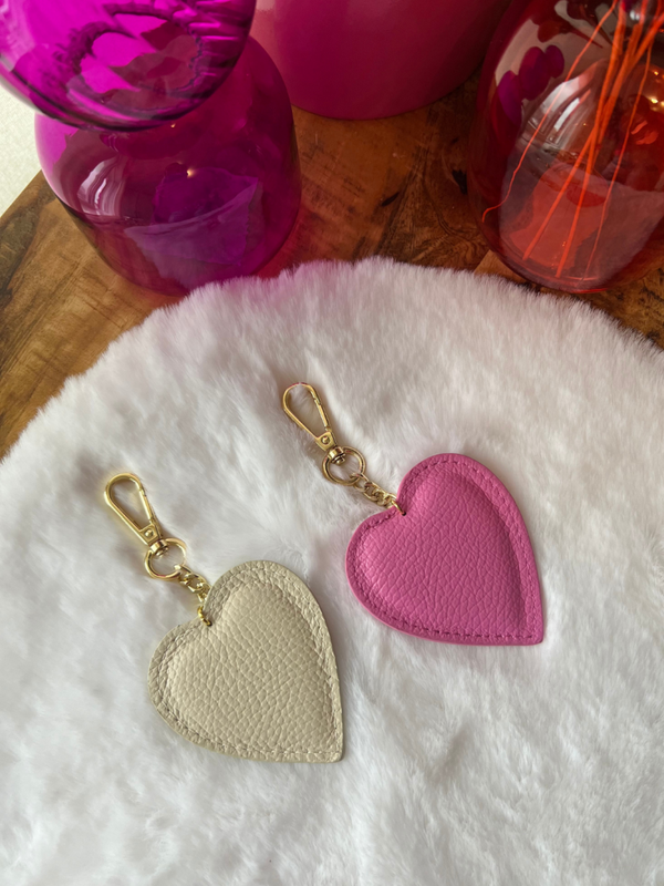 Sleutelhanger 'HART' Roze