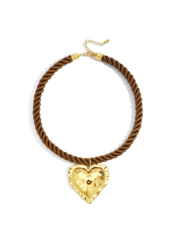 Ketting 'RETRO HART' Brown